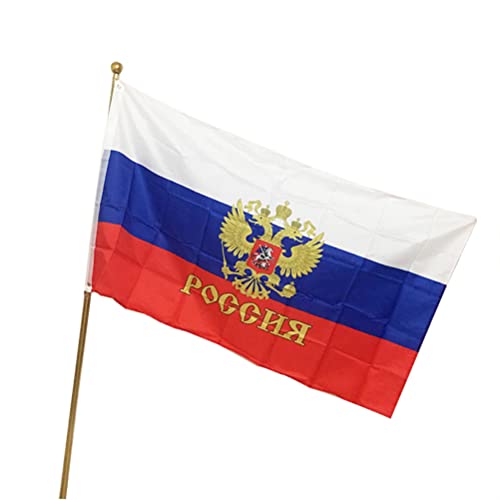 MRSTORY Russische Nationalflagge, Buntes Polyester-Banner, beständig, für Heimdekoration, Büro, Schule, Boot, 90 X 150 Cm MRSTORY Russische Nationalflagge, Buntes Polyester-Banner, beständig, für Heimdekoration, Büro, Schule, Boot, 90 X 150 Cm von MRSTORY