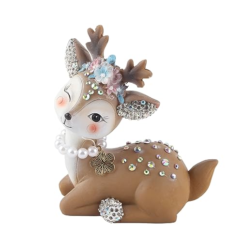Netter Hirschkuchen -Toper Harz Sika Hirsch Ornament Party Backdekoration Frohe Weihnachten Home Hochzeitsgeschenk (A) von MRSTORY