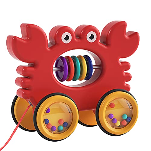 Ziehen mit Haustierspielzeug Cute Animal Rolling Toy mit Motorfähigkeiten Handkoordination für Kleine Abs Gummi Material 16 cm 8,5 cm 13 cm (A) von MRSTORY