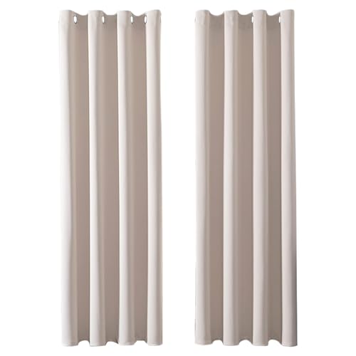 MRTREES Vorhänge Blickdicht Beige Gardinen mit Ösen 2er Set, 230 cm Lang, 140 cm Breit, Verdunklungsvorhänge Thermovorhang Gegen Kälte für Wohnzimmer Kinderzimmer Blackout Curtain MRTREES Vorhänge Blickdicht Beige Gardinen mit Ösen 2er Set, 230 cm Lang, 140 cm Breit, Verdunklungsvorhänge Thermovorhang Gegen Kälte für Wohnzimmer Kinderzimmer Blackout Curtain von MRTREES