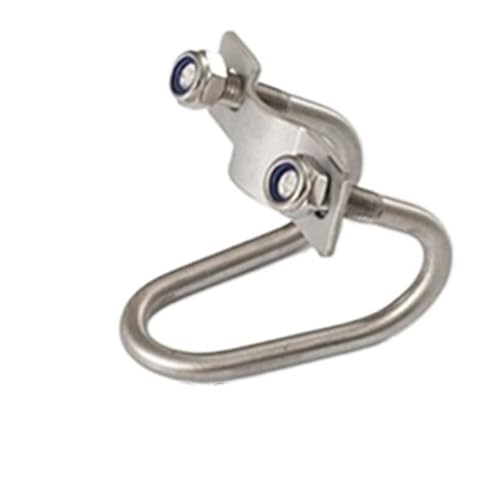 304 Edelstahl Quadrat U-Bolzen, 1set Gartenarbeit Accesorries Rohr Rohr Klemme Garten Liefert Anlage Unterstützung Anlage Käfige Verzinkt Doppel(M8x25x40mm) von MRVAKDYDI