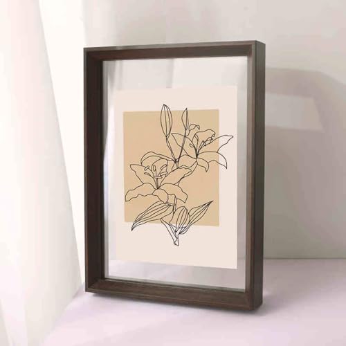 Foto-Bilderrahmen anzeigen, Doppelseitiger Bilderrahmen aus Acrylglas und Massivholz – Schwarznuss, Holzmaserung, Walnuss, Hu-Holz – 18/20/24 Zoll und 38 x 38 cm – 60 x 60 cm(Black Walnut Color,Small Foto-Bilderrahmen anzeigen, Doppelseitiger Bilderrahmen aus Acrylglas und Massivholz – Schwarznuss, Holzmaserung, Walnuss, Hu-Holz – 18/20/24 Zoll und 38 x 38 cm – 60 x 60 cm(Black Walnut Color,Small von MRVAKDYDI