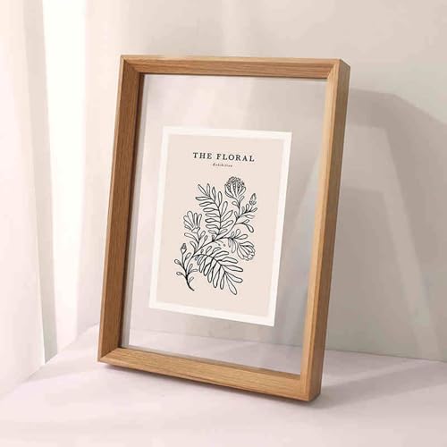 Foto-Bilderrahmen anzeigen, Doppelseitiger Bilderrahmen aus Acrylglas und Massivholz – Schwarznuss, Holzmaserung, Walnuss, Hu-Holz – 18/20/24 Zoll und 38 x 38 cm – 60 x 60 cm(Wood Grain Color,Small 24 Foto-Bilderrahmen anzeigen, Doppelseitiger Bilderrahmen aus Acrylglas und Massivholz – Schwarznuss, Holzmaserung, Walnuss, Hu-Holz – 18/20/24 Zoll und 38 x 38 cm – 60 x 60 cm(Wood Grain Color,Small 24 von MRVAKDYDI