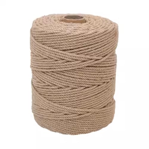 Gartenschnur Juteschnur Juteschnur Schnur, Jute-Hanfseil, 6 mm/8 mm, 328 Fuß, braun, for Bastelarbeiten, Gartenarbeit, Geschenkverpackungen, Katzenkratzbrett, Kletterpflanzen(6mmx100m(328ft)) von MRVAKDYDI