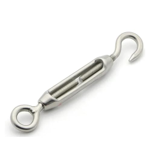 Haken und Öse Spannschloss Drahtspanner, 1pc M4/M5/M6/M8 Spannschloss Bolzen Haken Rigging Auge Schraube Draht Seil Spannen Spanner Engen Stecker(O to C,M5) von MRVAKDYDI
