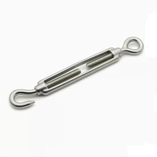 Haken und Öse Spannschloss Drahtspanner, 304 Edelstahl Spannschloss Einstellung Haken Kabel Schraube Stecker Draht Seil Spanner Engere Bolzen(M6) von MRVAKDYDI