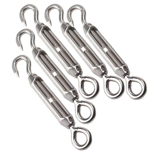 Haken und Öse Spannschloss Drahtspanner, 3PCS Spannschloss M4 Spannschloss Draht Spanner Edelstahl 304 Haken & Auge Spannschloss Draht Seil Spannung Haken und Öse Spannschloss Drahtspanner, 3PCS Spannschloss M4 Spannschloss Draht Spanner Edelstahl 304 Haken & Auge Spannschloss Draht Seil Spannung von MRVAKDYDI
