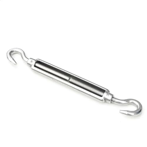 Haken und Öse Spannschloss Drahtspanner, 5PCs Edelstahl Spannschloss Einstellen Haken Ring Schraube Draht Seil Spanner Anziehen Kabel Schraube Stecker Frühling Metall(Cc Type,M4) von MRVAKDYDI