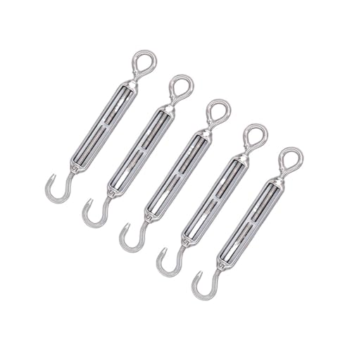 Haken und Öse Spannschloss Drahtspanner, For Spannen von Kabeldrähten, robuster T304-Edelstahl(4pcs,M4) von MRVAKDYDI