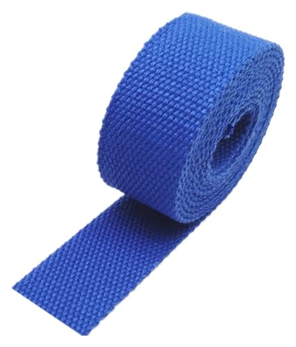 MRVAKDYDI Baumwollgewebe, Nylon-Gurtband 20 mm 25 mm 38 mm 50 mm, Baumwoll-Canvas-Polstergurtbänder for Taschen, Stühle, Griffe(Blu,50mm x 5Yards) von MRVAKDYDI