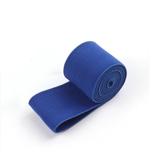 MRVAKDYDI Breites flaches Gummiband, 10M/4CM Hochelastischer hautfreundlicher Gürtel Dekoration Farbe Nylon Gummiband Bekleidungszubehör(Light Blue) von MRVAKDYDI