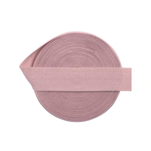 MRVAKDYDI Breites flaches Gummiband, 2/5/10 Yard 5/8" 15Mm Solid Matte Fold Over Elastics Spandex Band Haargummi Stirnband Kleid Nähen(Antique Mauve,2 Yards) von MRVAKDYDI