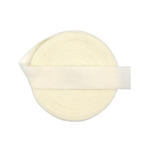 MRVAKDYDI Breites flaches Gummiband, 2/5/10 Yard 5/8" 15Mm Solid Matte Fold Over Elastics Spandex Band Haargummi Stirnband Kleid Nähen(Antique White,2 Yards) von MRVAKDYDI