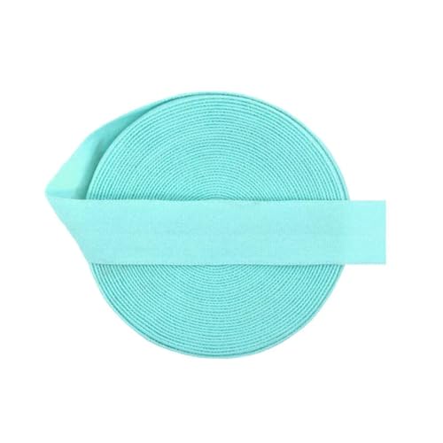 MRVAKDYDI Breites flaches Gummiband, 2/5/10 Yard 5/8" 15Mm Solid Matte Fold Over Elastics Spandex Band Haargummi Stirnband Kleid Nähen(Aqua,5 Yards) von MRVAKDYDI