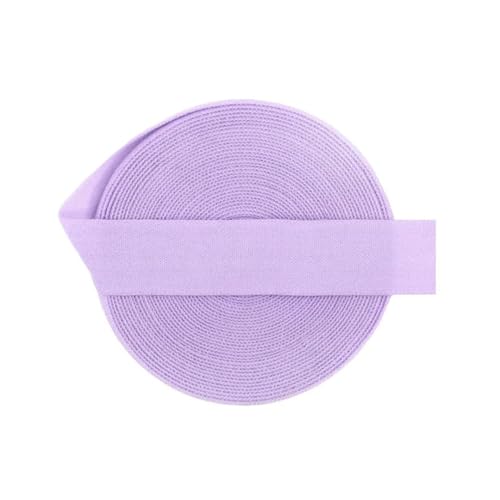 MRVAKDYDI Breites flaches Gummiband, 2/5/10 Yard 5/8" 15Mm Solid Matte Fold Over Elastics Spandex Band Haargummi Stirnband Kleid Nähen(Light Orchid,5 Yards) von MRVAKDYDI