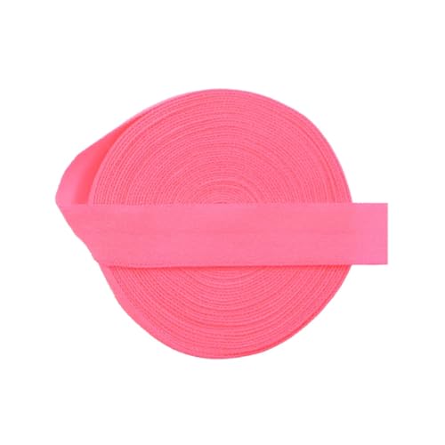 MRVAKDYDI Breites flaches Gummiband, 2/5/10 Yard 5/8" 15Mm Solid Matte Fold Over Elastics Spandex Band Haargummi Stirnband Kleid Nähen(Neon Pnnrk,2 Yards) von MRVAKDYDI