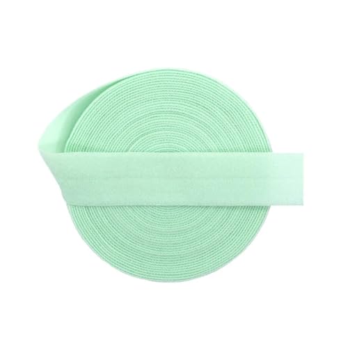 MRVAKDYDI Breites flaches Gummiband, 2/5/10 Yard 5/8" 15Mm Solid Matte Fold Over Elastics Spandex Band Haargummi Stirnband Kleid Nähen(Pastel En8,2 Yards) von MRVAKDYDI