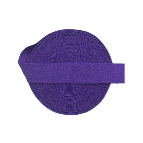MRVAKDYDI Breites flaches Gummiband, 2/5/10 Yard 5/8" 15Mm Solid Matte Fold Over Elastics Spandex Band Haargummi Stirnband Kleid Nähen(Plum,5 Yards) von MRVAKDYDI