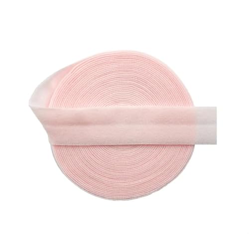 MRVAKDYDI Breites flaches Gummiband, 2/5/10 Yard 5/8" 15Mm Solid Matte Fold Over Elastics Spandex Band Haargummi Stirnband Kleid Nähen(Powder Pnnrk,5 Yards) von MRVAKDYDI
