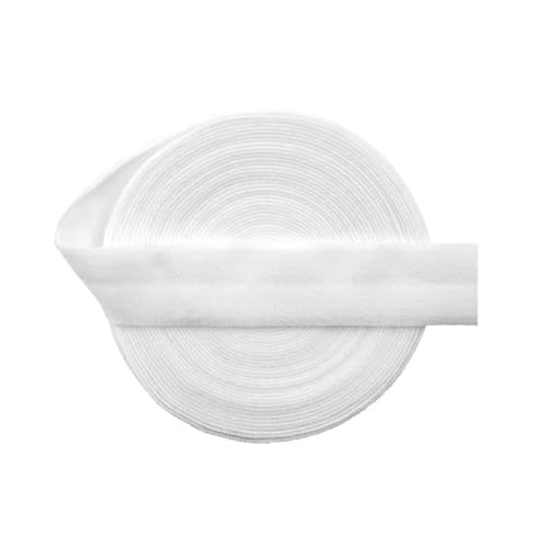 MRVAKDYDI Breites flaches Gummiband, 2/5/10 Yard 5/8" 15Mm Solid Matte Fold Over Elastics Spandex Band Haargummi Stirnband Kleid Nähen(White,2 Yards) von MRVAKDYDI
