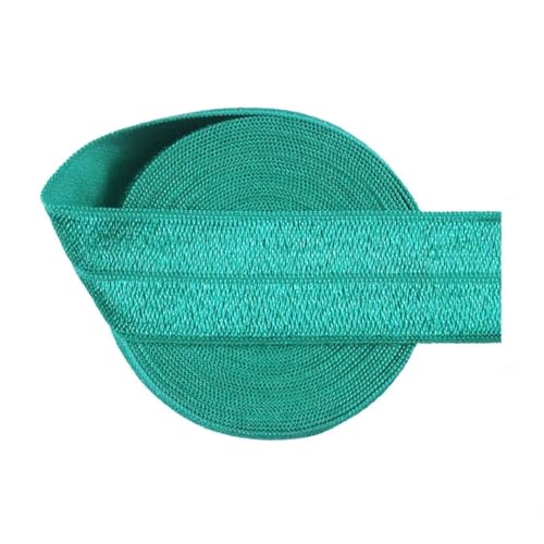 MRVAKDYDI Breites flaches Gummiband, 2/5/10 Yards 1" 25 mm solides Faltgummiband aus Satin, for Stirnbänder, Unterwäsche, Kleider, for Nähen von Spitzenbesatz(Jade,2 Yards) von MRVAKDYDI
