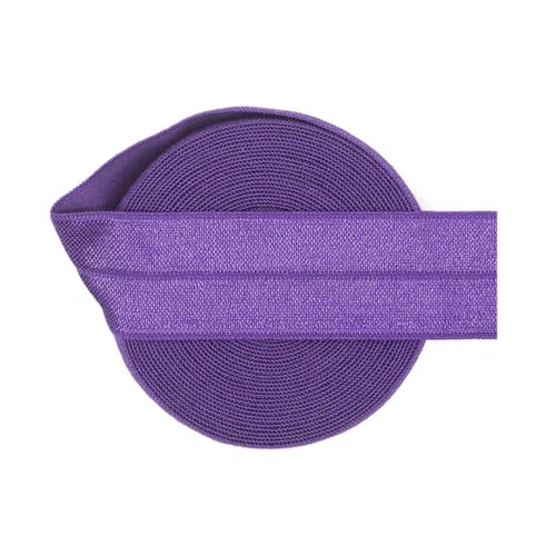 MRVAKDYDI Breites flaches Gummiband, 2/5/10 Yards 1" 25 mm solides Faltgummiband aus Satin, for Stirnbänder, Unterwäsche, Kleider, for Nähen von Spitzenbesatz(Plum,2 Yards) von MRVAKDYDI