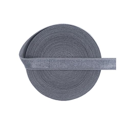 MRVAKDYDI Breites flaches Gummiband, 2/5/10 Yards 3/8" 10 mm festes elastisches Spandex-Satinband, BH-Träger, Stirnband, Kleid, Nähen, Spitzenbesatz(Charcoal,10 Yards) von MRVAKDYDI