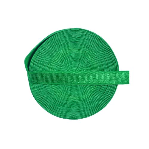 MRVAKDYDI Breites flaches Gummiband, 2/5/10 Yards 3/8" 10 mm festes elastisches Spandex-Satinband, BH-Träger, Stirnband, Kleid, Nähen, Spitzenbesatz(Emerald,2 Yards) von MRVAKDYDI