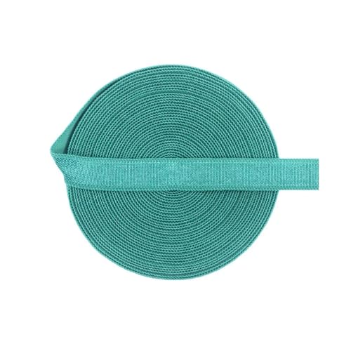MRVAKDYDI Breites flaches Gummiband, 2/5/10 Yards 3/8" 10 mm festes elastisches Spandex-Satinband, BH-Träger, Stirnband, Kleid, Nähen, Spitzenbesatz(Jade,5 Yards) von MRVAKDYDI