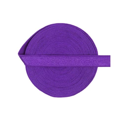 MRVAKDYDI Breites flaches Gummiband, 2/5/10 Yards 3/8" 10 mm festes elastisches Spandex-Satinband, BH-Träger, Stirnband, Kleid, Nähen, Spitzenbesatz(Purple,5 Yards) von MRVAKDYDI