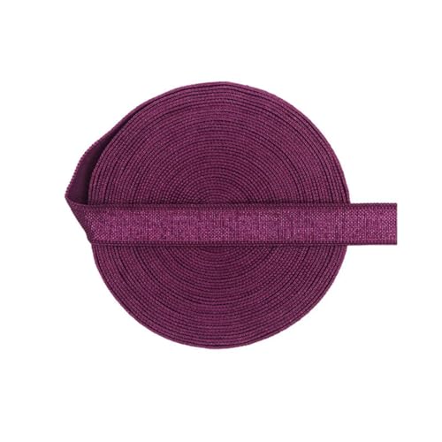 MRVAKDYDI Breites flaches Gummiband, 2/5/10 Yards 3/8" 10 mm festes elastisches Spandex-Satinband, BH-Träger, Stirnband, Kleid, Nähen, Spitzenbesatz(Wine,2 Yards) von MRVAKDYDI