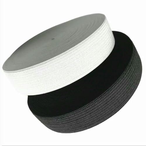 MRVAKDYDI Breites flaches Gummiband, 2-6 cm * 3 m Kleidungszubehör Nylon Gurtband Kleidungsstück Nähzubehör(White,20mm) von MRVAKDYDI