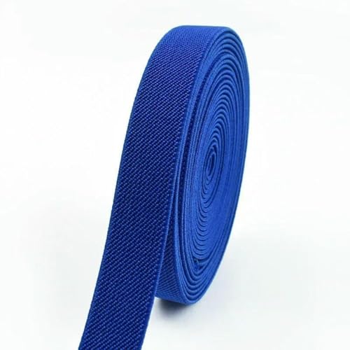 MRVAKDYDI Breites flaches Gummiband, Dekoratives Seil aus Gummi, Nähzubehör, Zubehör, Rot, 10 mm, 5 Meter(Royalblue,5Meters) von MRVAKDYDI