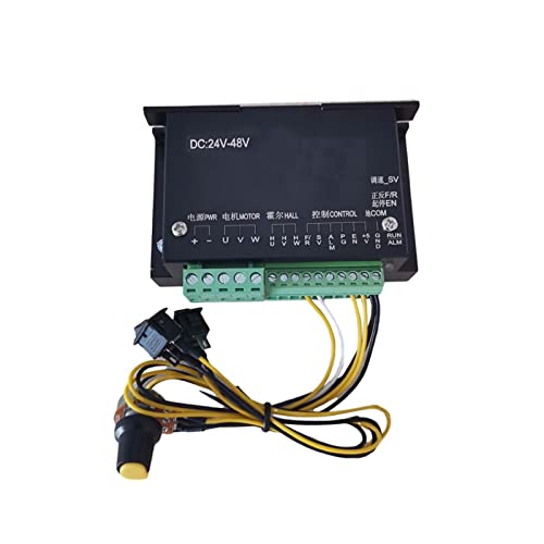 MRVAKDYDI CNC-Spindelmotor-Bausatz, 48 V 500 W ER11 bürstenlose Spindel, 57 mm Klemme mit Schrauben, 48 V bürstenloser Motortreiber, 48 V DC, 10,5 A(Package2) von MRVAKDYDI
