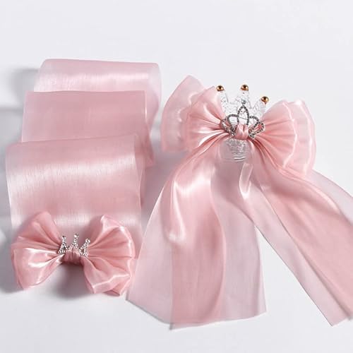 MRVAKDYDI Farbige Bänder Organza-Chiffonband, Organzaband, Polycotton, 22 Yards x 3,14 Zoll, B13 MRVAKDYDI Farbige Bänder Organza-Chiffonband, Organzaband, Polycotton, 22 Yards x 3,14 Zoll, B13 von MRVAKDYDI