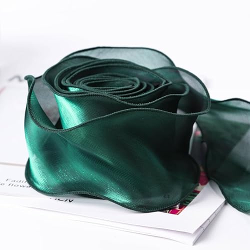 MRVAKDYDI Farbige Bänder Organza-Chiffonband, Organzaband aus Polycotton, 9,1 m, 5 cm Breite, A15, for Basteln, for Blumensträuße, Girlanden, Hochzeiten, Geschenkverpackungen, 1 Rolle MRVAKDYDI Farbige Bänder Organza-Chiffonband, Organzaband aus Polycotton, 9,1 m, 5 cm Breite, A15, for Basteln, for Blumensträuße, Girlanden, Hochzeiten, Geschenkverpackungen, 1 Rolle von MRVAKDYDI