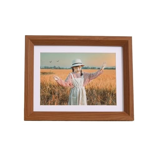 MRVAKDYDI Foto-Bilderrahmen anzeigen, Holz-Fotorahmen, A3, A4, Mehrfarbig, mehrere Größen, Wand-Display, Heimdekoration(Deep Brown,A4 (21x29.7cm)) von MRVAKDYDI