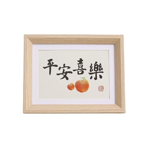 MRVAKDYDI Foto-Bilderrahmen anzeigen, Holz-Fotorahmen, A3, A4, Mehrfarbig, mehrere Größen, Wand-Display, Heimdekoration(Oak,A3 (29.7x42cm)) von MRVAKDYDI