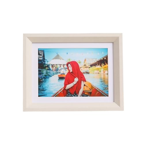 MRVAKDYDI Foto-Bilderrahmen anzeigen, Holz-Fotorahmen, A3, A4, Mehrfarbig, mehrere Größen, Wand-Display, Heimdekoration(White Maple,A4 (21x29.7cm)) von MRVAKDYDI