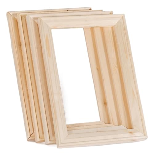 MRVAKDYDI Foto-Bilderrahmen anzeigen, Holz-Fotorahmen DIY Leinwand Ölgemälde Kunst Poster Rahmen Pack von 4 mehrere Größen(30x40cm) von MRVAKDYDI