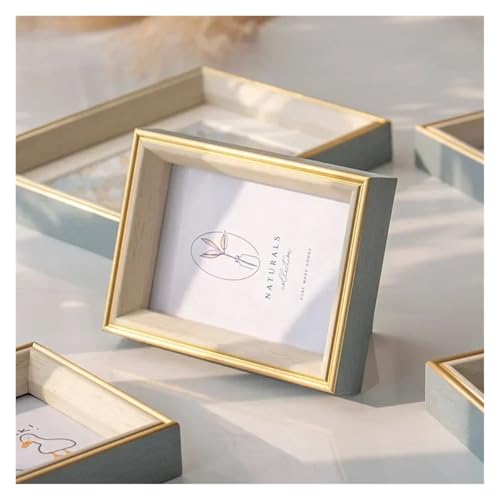 MRVAKDYDI Foto-Bilderrahmen anzeigen, Holz-Fotorahmen for Aufhängen an der Wand und for den Tisch, 5–12 Zoll, Mehrfarbig(Yellow,5-inch) von MRVAKDYDI