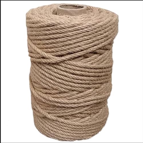 MRVAKDYDI Gartenschnur Juteschnur Juteschnur Schnur, Jute-Hanfseil, mehrere Größen, 100 m (328 Fuß), braune Schnur for Gartenarbeit, Basteln, Geschenkverpackungen(8mmx100m(328ft)) von MRVAKDYDI