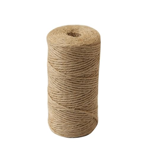 MRVAKDYDI Gartenschnur Juteschnur Juteschnur Schnur, Jute-Schnur, Seil, Basteln, Gartenarbeit, Geschenkverpackung, Katzenkratzbaum, Braun, mehrere Größen, 3er-Pack(8mmx100m(328ft)) von MRVAKDYDI