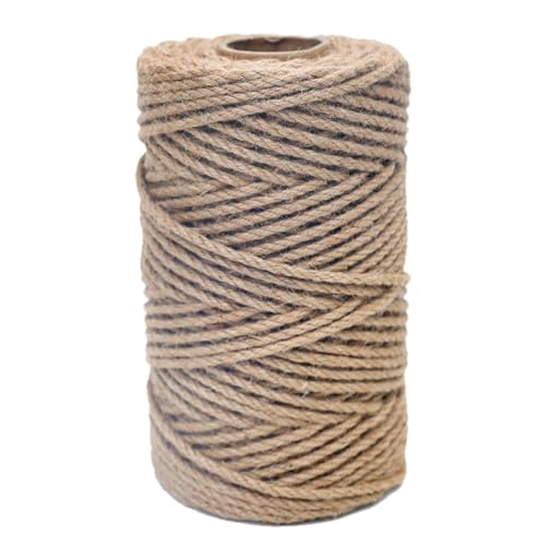 MRVAKDYDI Gartenschnur Juteschnur Juteschnur Schnur, Juteschnur, braun, 6 mm/8 mm, 100 m (328 Fuß), Verschiedene Größen(6mmx100m(328ft)) von MRVAKDYDI