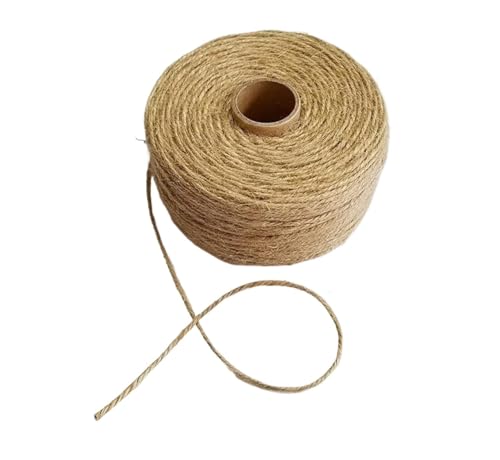 MRVAKDYDI Gartenschnur Juteschnur Juteschnur Schnur, Natürliche Jute Seil Schnur String Macrame Cords 1mm-6mm Durchmesser for Dekoration Handgemachte DIY(1mm) von MRVAKDYDI