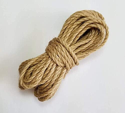 MRVAKDYDI Gartenschnur Juteschnur Juteschnur Schnur, Natürliche Jute Seil Schnur String Macrame Cords 1mm-6mm Durchmesser for Dekoration Handgemachte DIY(6mm) von MRVAKDYDI