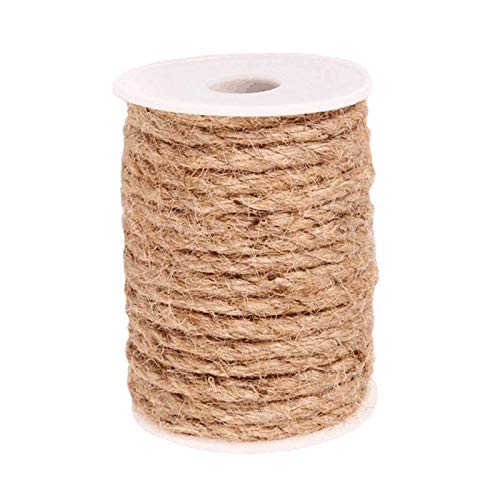 MRVAKDYDI Gartenschnur Juteschnur Juteschnur Schnur, Natürliches Jute-Schnurseil, 4–10 mm Durchmesser, 10 m Länge MRVAKDYDI Gartenschnur Juteschnur Juteschnur Schnur, Natürliches Jute-Schnurseil, 4–10 mm Durchmesser, 10 m Länge von MRVAKDYDI