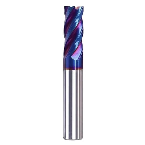 MRVAKDYDI Hartmetall-Schaftfräser CNC-Fräser-Bohrköpfe, HRC65 Hartmetall-Schaftfräser, 4 Flöten, 1/20mm, CNC-Platzfräser, Hartmetall-Fräser(4X20X4X100) von MRVAKDYDI