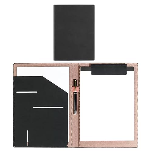 MRVAKDYDI Kunstleder-Konferenzmappe, PU-Dateiordner, Stifteinsatz, Magnetverschluss, Vertragsunterzeichnungsbuch, 2er-Pack, Mehrfarbig(Black) von MRVAKDYDI