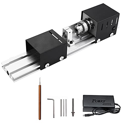 MRVAKDYDI Mini-Holzdrehmaschine, 80W Holz Drehmaschine Fräsen Perlen Polierer Drehen Bohren Maschine 12-24V DC MRVAKDYDI Mini-Holzdrehmaschine, 80W Holz Drehmaschine Fräsen Perlen Polierer Drehen Bohren Maschine 12-24V DC von MRVAKDYDI